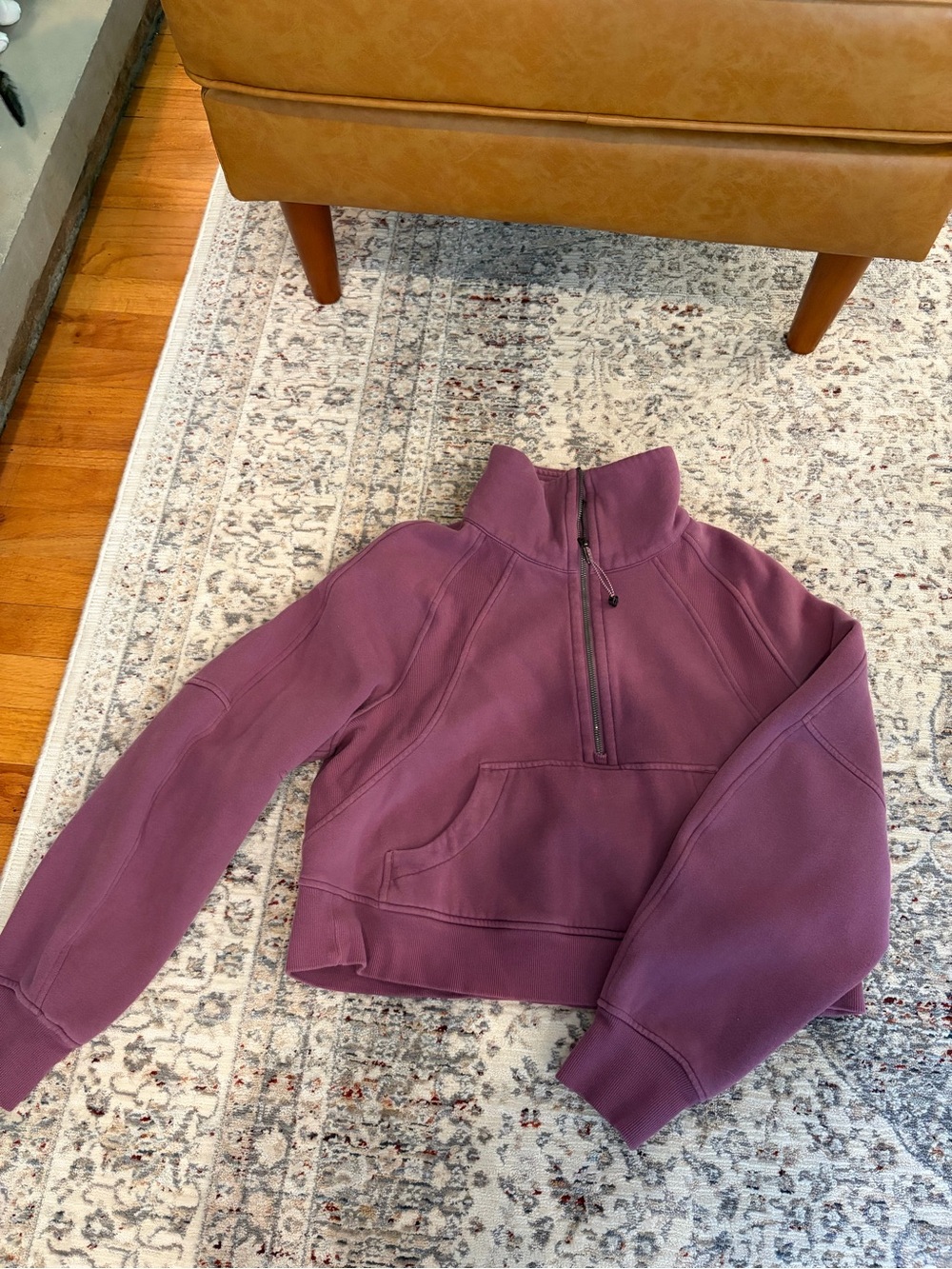 lululemon athletica Half-Zip Pullover Sweatshirt in Plum